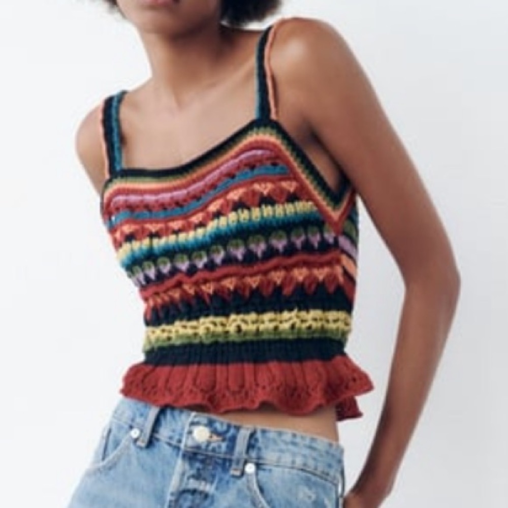 CROCHET KNIT TOP